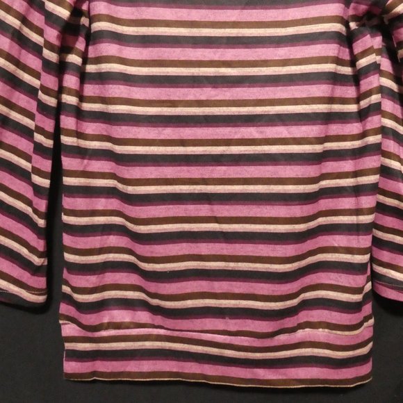WEEKEND by SUZANNE BETRO | small | Striped Long Sleeve Scoop Neck Shirt | NWOT - Picture 14 of 16